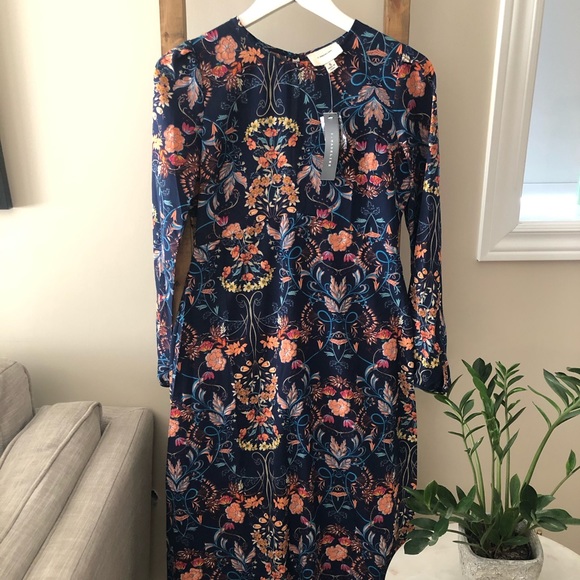 Floral Dress from Lulu.com Small Long Sleeve - Picture 2 of 3